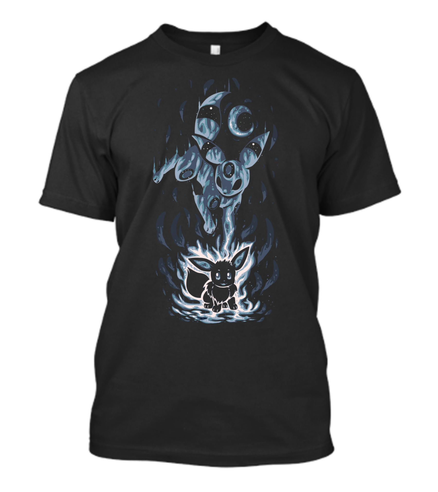 Evolution Pokemon Umbreon Eevee Transformation Moon Phases T-Shirt