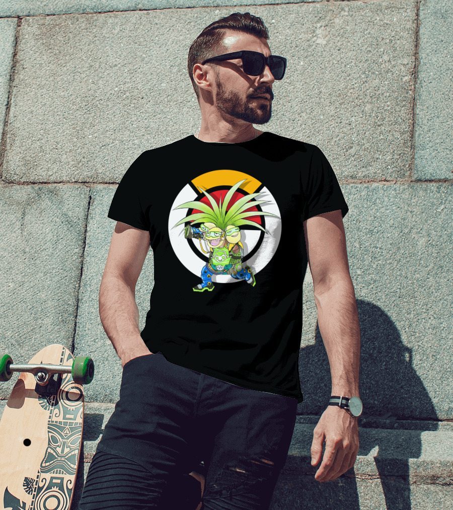 Pokemon X Overwatch Exeggutor Lucio Mashup T-Shirt