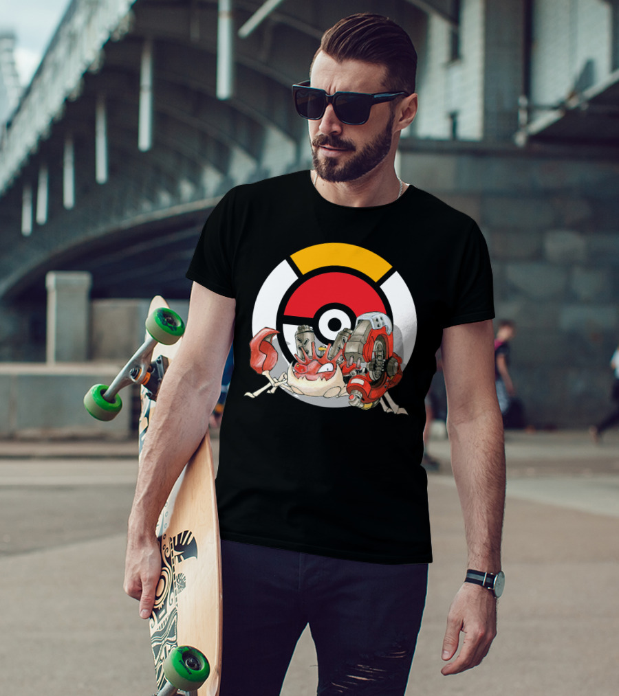 Pokemon X Overwatch Kingler X Torbjorn Mashup T-Shirt