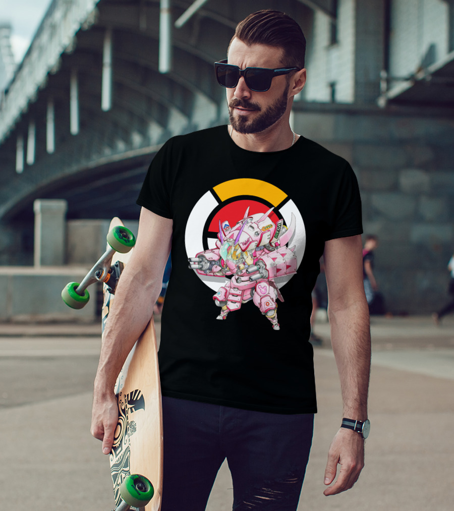 Pokemon X Overwatch Lopunny X Golisopod Mech Fusion T-Shirt