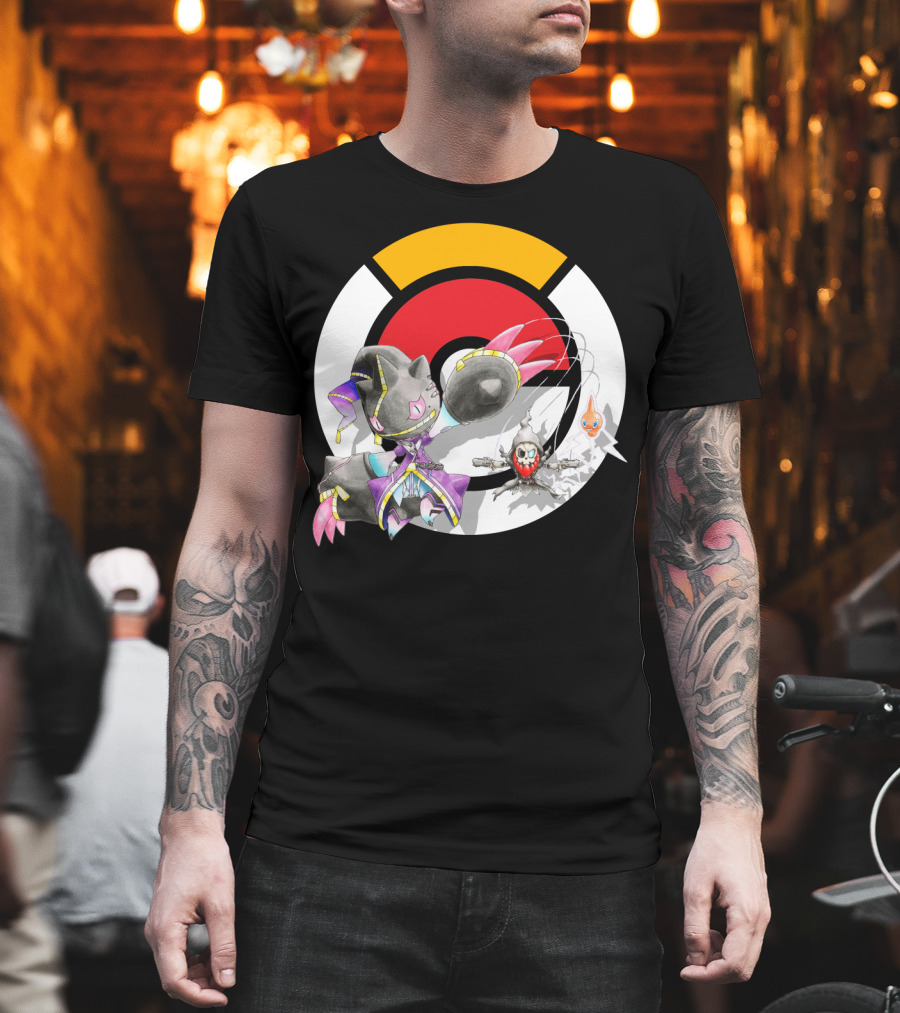 Pokemon X Mega Banette Crossover with Sombra Characters T-Shirt