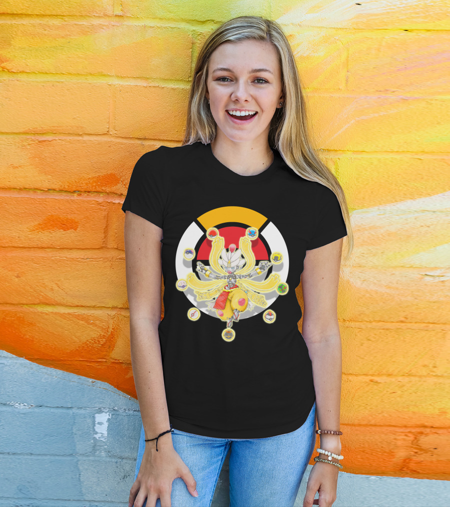 Pokemon X Overwatch Mega Medicham Zenyatta Crossover T-Shirt