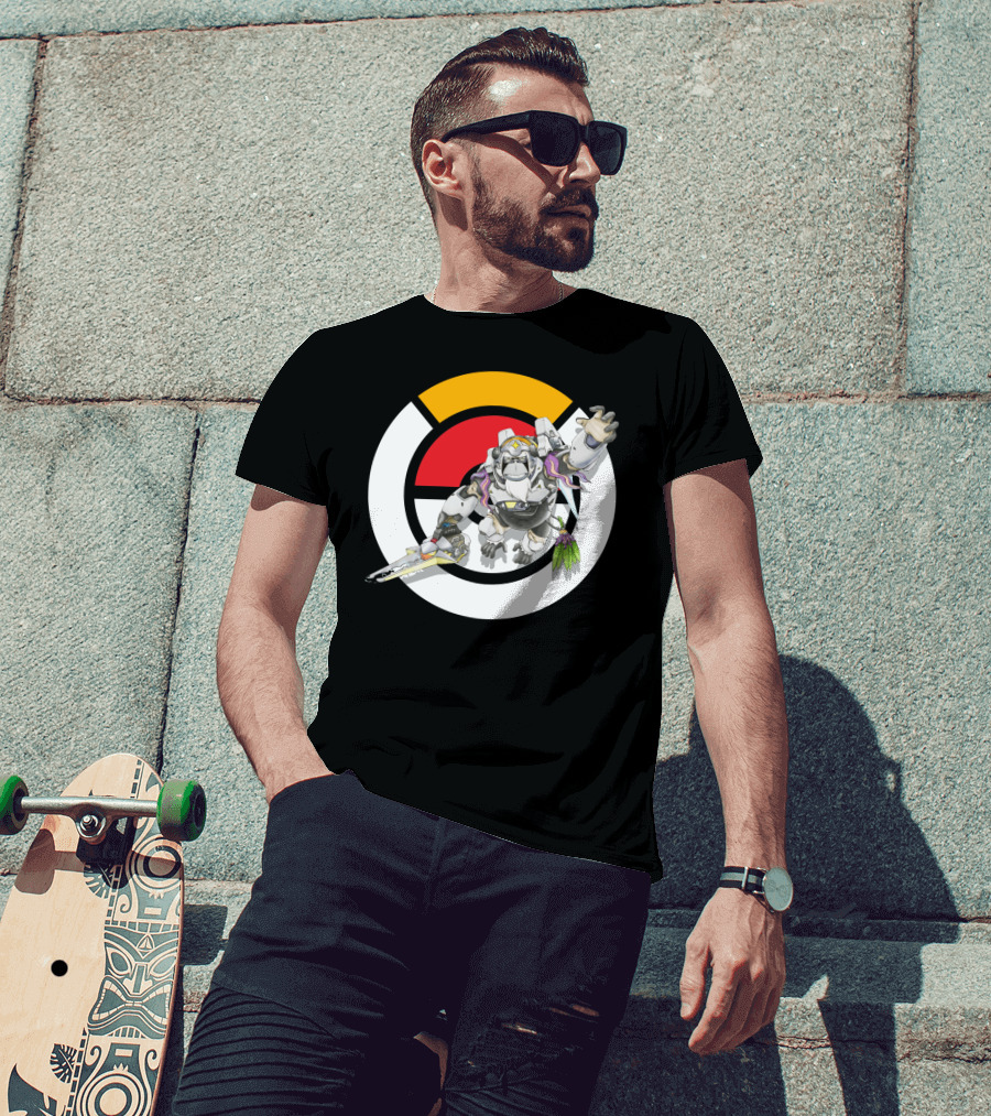 Pokémon Overwatch Crossover Oranguru Winston Pokémon Ball T-Shirt