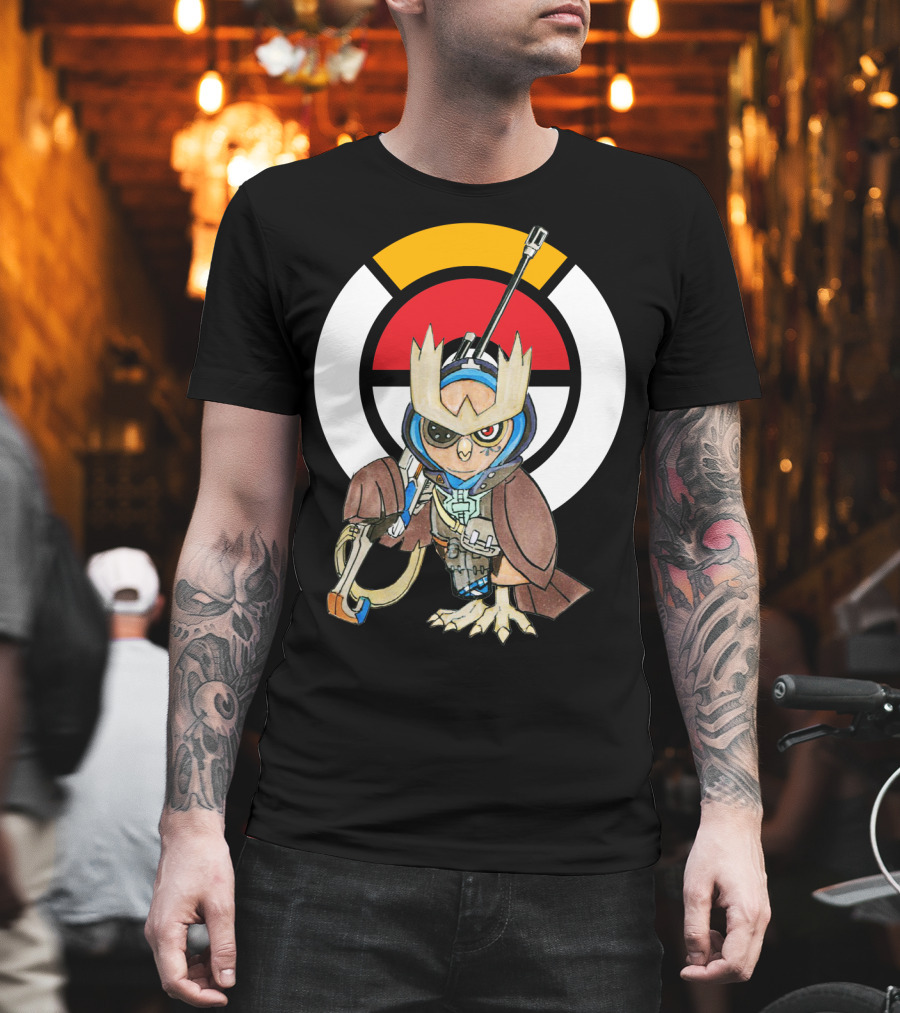 POKEMON X OVERWATCH 36 NOCTOWL X ANA T-Shirt