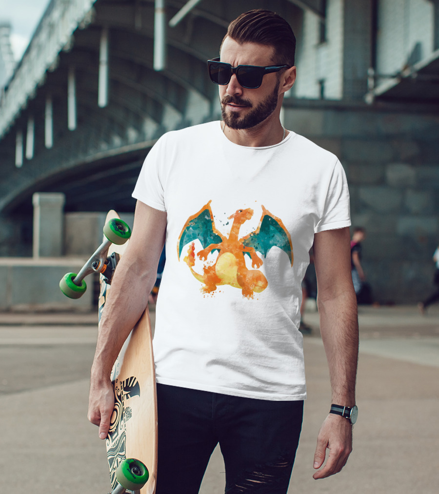 Charizard Watercolor Pokemon T-Shirt