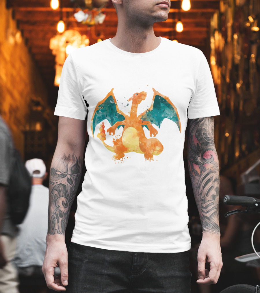 Charizard Watercolor Pokemon T-Shirt