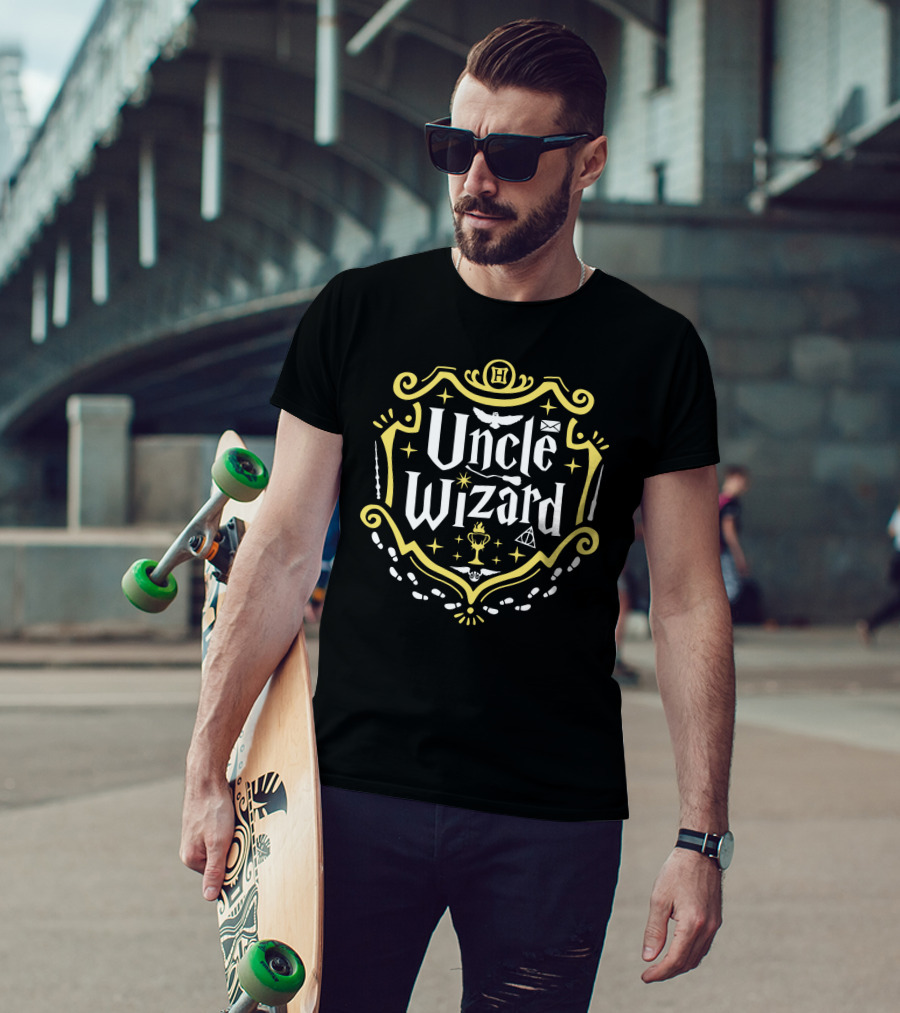 Uncle Wizard Crest H Icons And Symbols T-Shirt