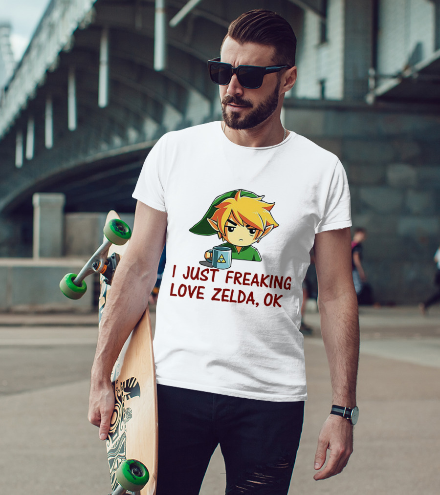 I Just Freaking Love Zelda OK With Triforce Mug And Character T-Shirt