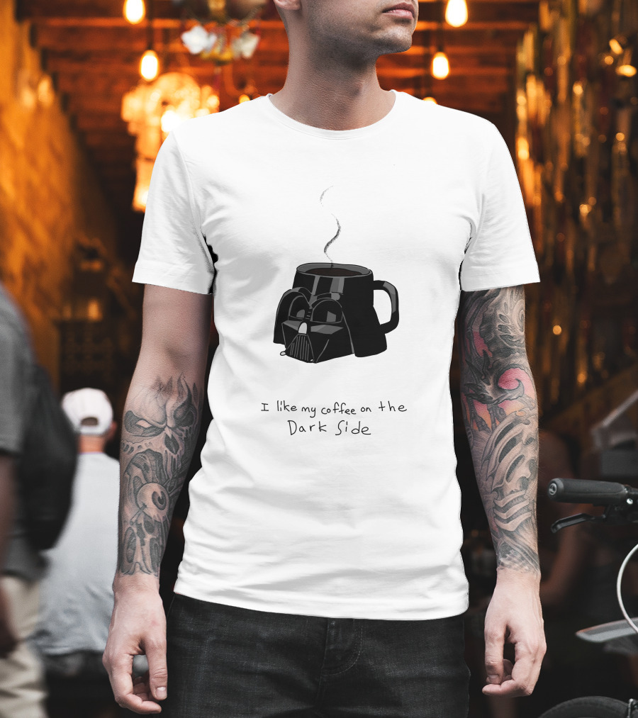 I Like My Coffee On The Dark Side Darth Vader Mug T-Shirt