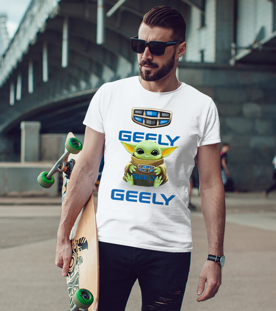 Geely Baby Yoda Hug With Geely T-Shirt