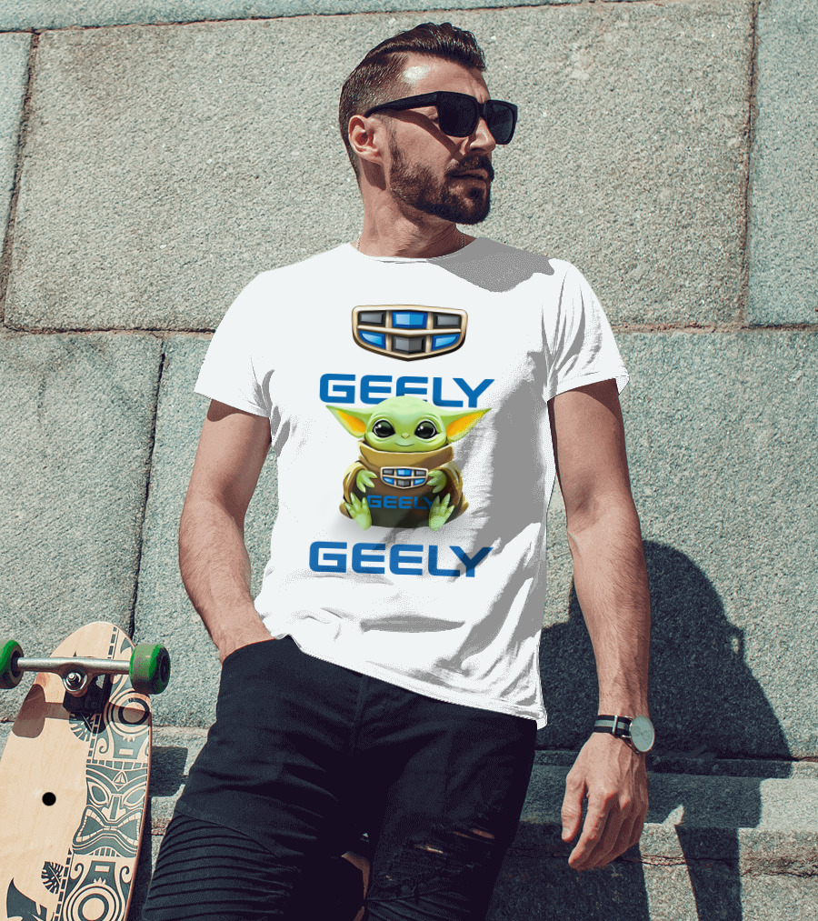 Geely Baby Yoda Hug With Geely T-Shirt