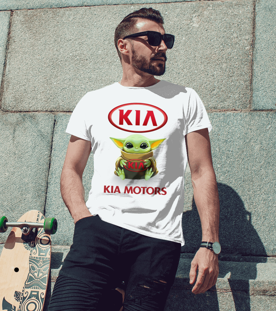 Kia Motors Baby Yoda Hug Kia T-Shirt