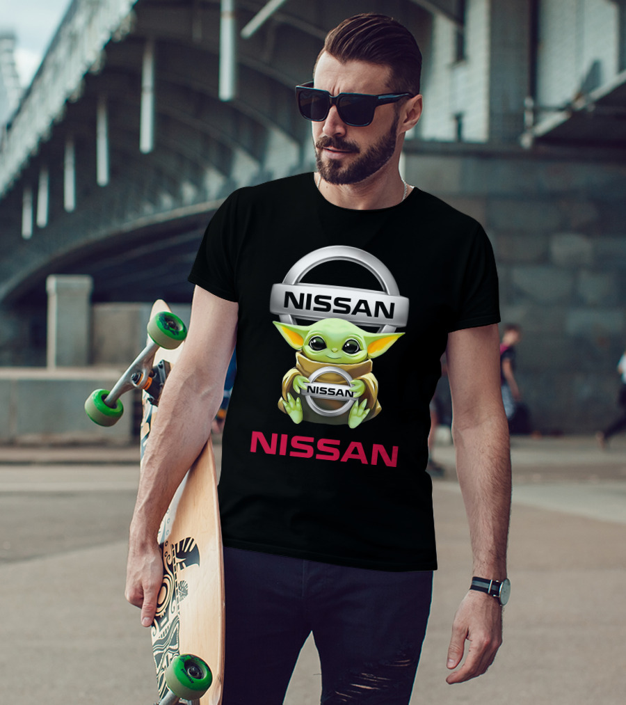 Grogu Hugging Nissan T-Shirt