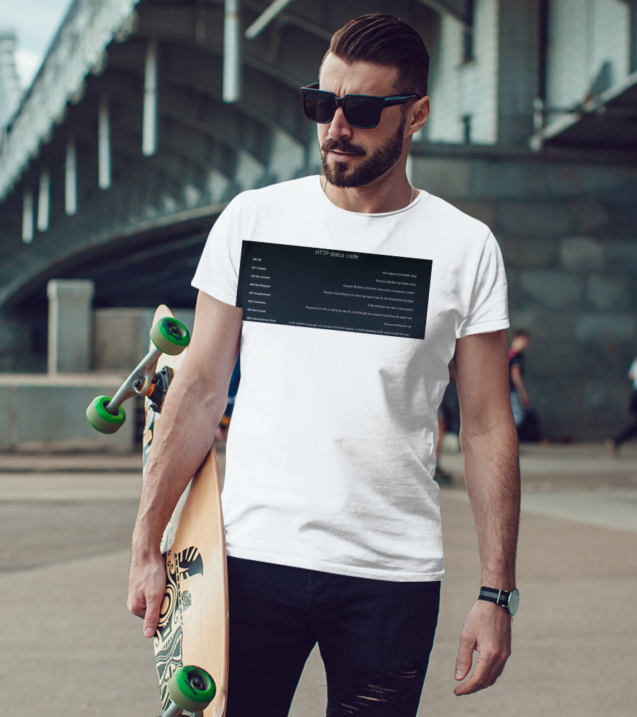 HTTP Status Code 200 OK 201 Created 204 No Content 400 Bad Request 401 Unauthorized 403 Forbidden 404 Not Found 500 Internal Server Error T-Shirt