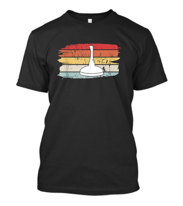 Vintage Eisstockschießen Geschenk Stockschützen Retro T-Shirt