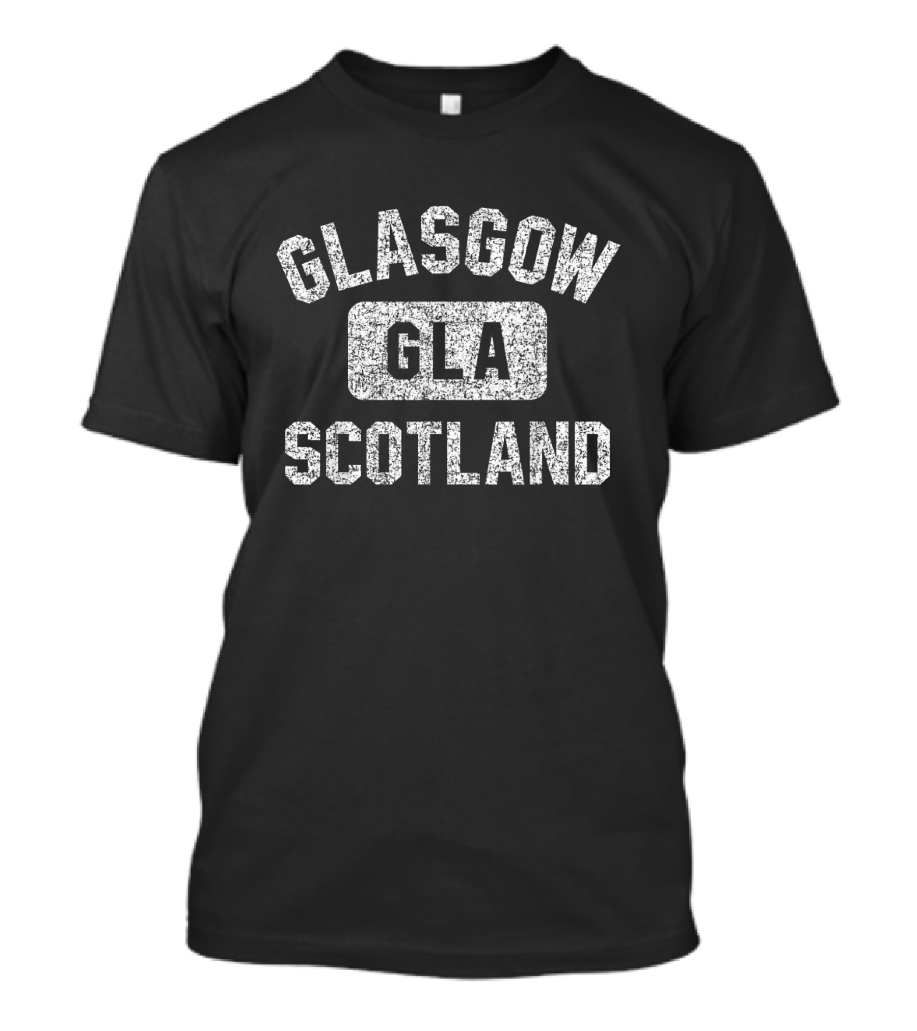 Glasgow GLA Scotland Distressed Gym T-Shirt