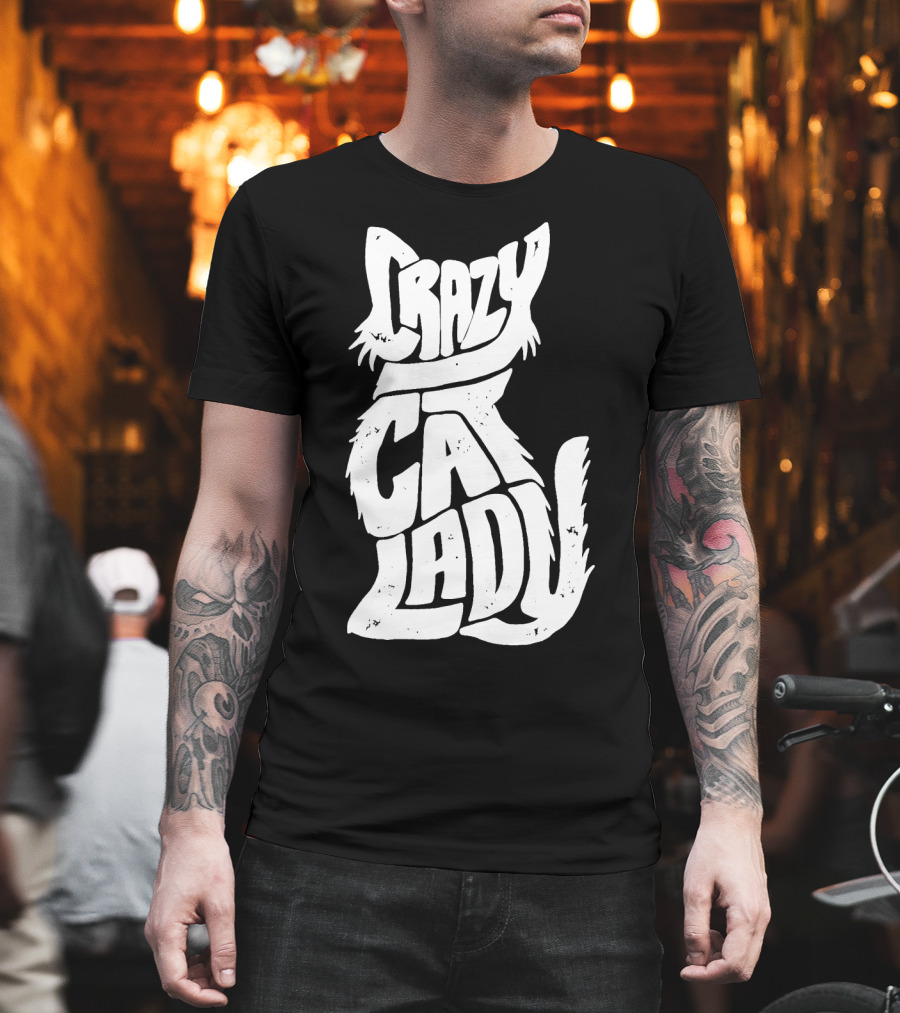 Crazy Cat Lady Kitty Kitten Funny Cats Meme T-Shirt