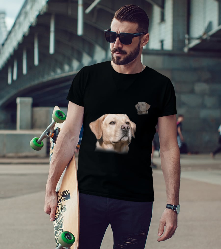 Labrador School Photo Funny Yellow Lab T-Shirt