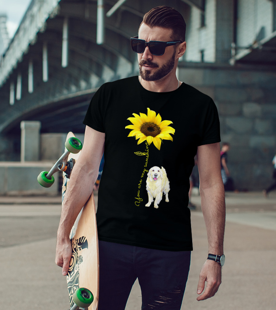 You Are My Sunshine Golden Retriever Mom Mother's Day Sunflower T-Shirt