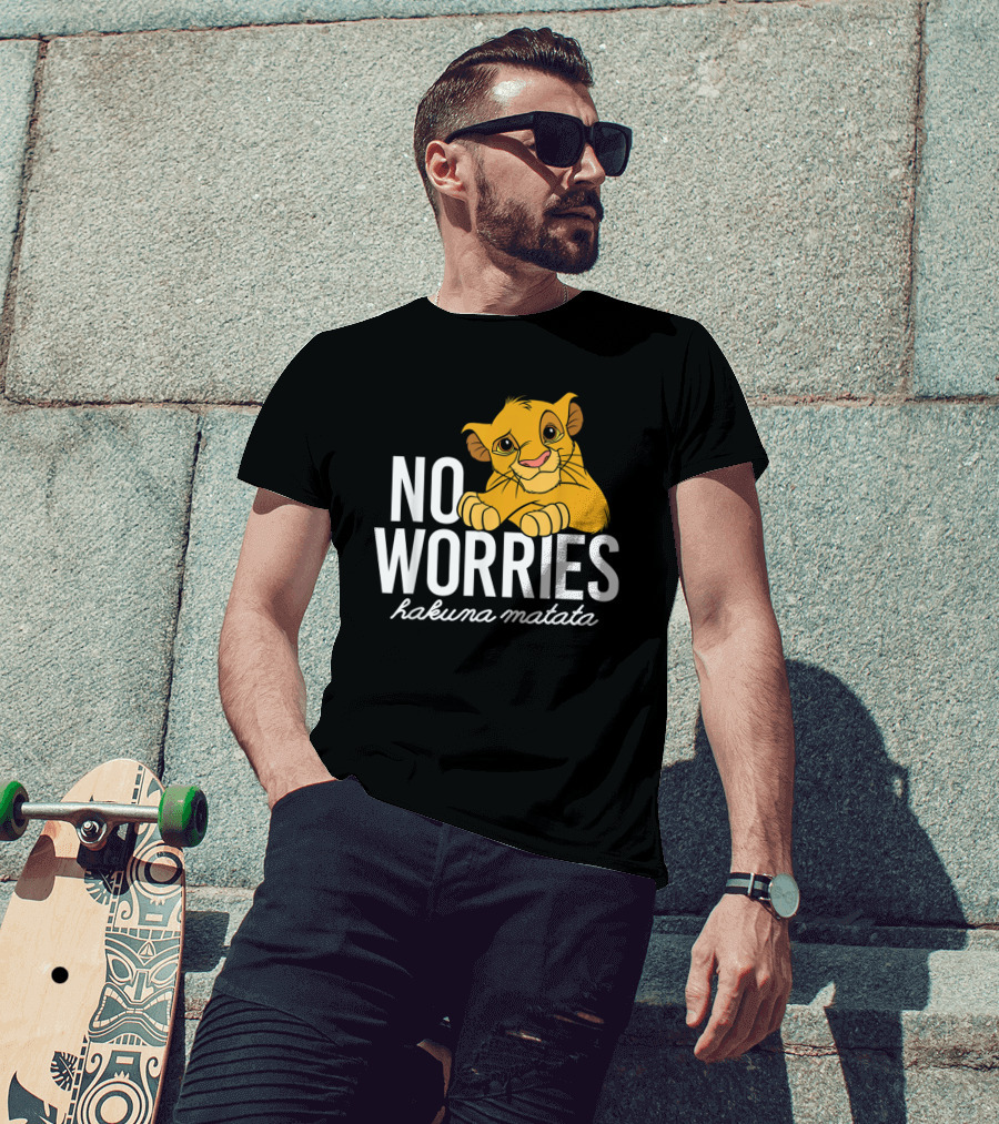 The Lion King No Worries Hakuna Matata Simba Classic Disney T-Shirt