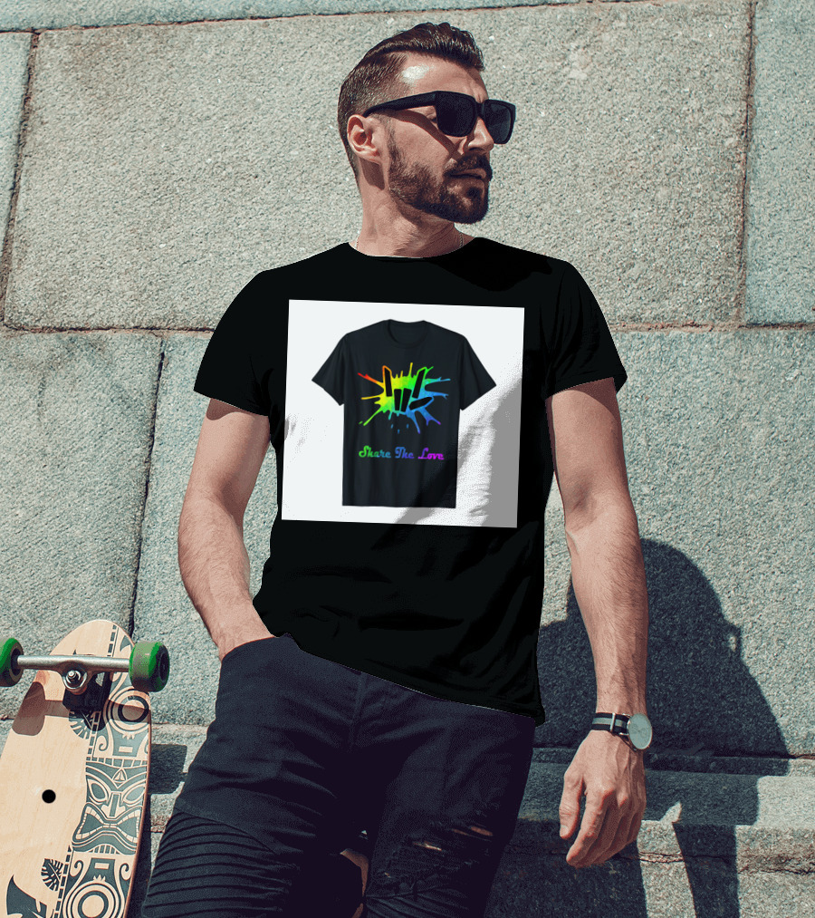 Share The Love Colorful Splash T-Shirt