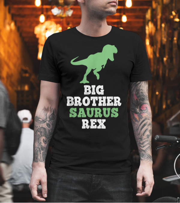 Big Brother Saurus Rex Dinosaur Silhouette Fun T-Shirt Big Brother Saurus Rex Dinosaur Silhouette Fun T-Shirt