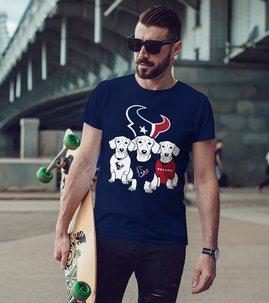 Houston Texans Dachshund  T-Shirt