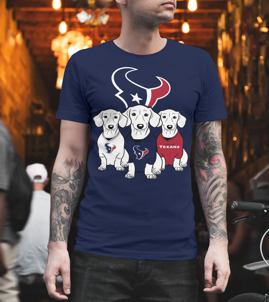 Houston Texans Dachshund  T-Shirt