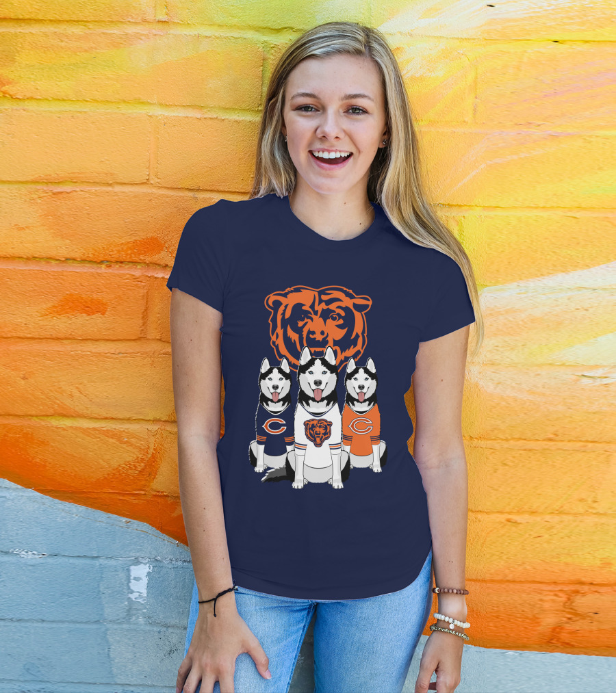 Chicago Bears Triple Husky Fan Gear T-Shirt