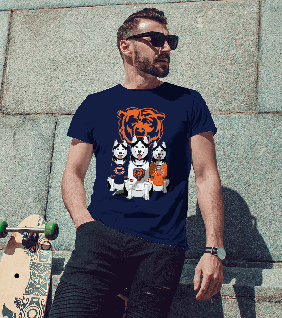Chicago Bears Triple Husky Fan Gear T-Shirt