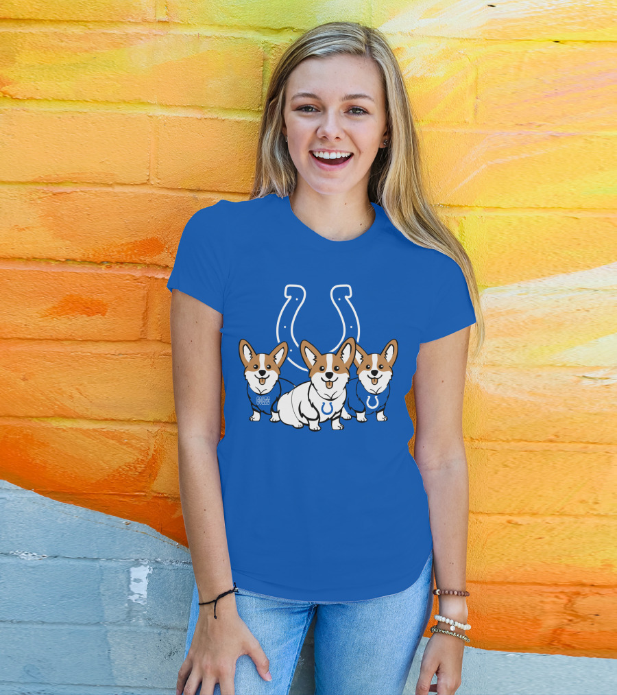 Indianapolis Colts Corgi T-Shirt
