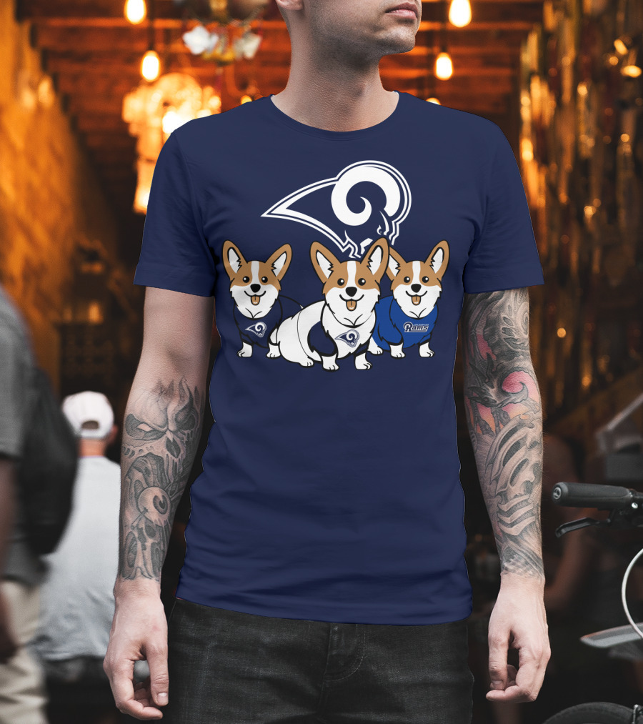 Los Angeles Rams Corgis T-Shirt