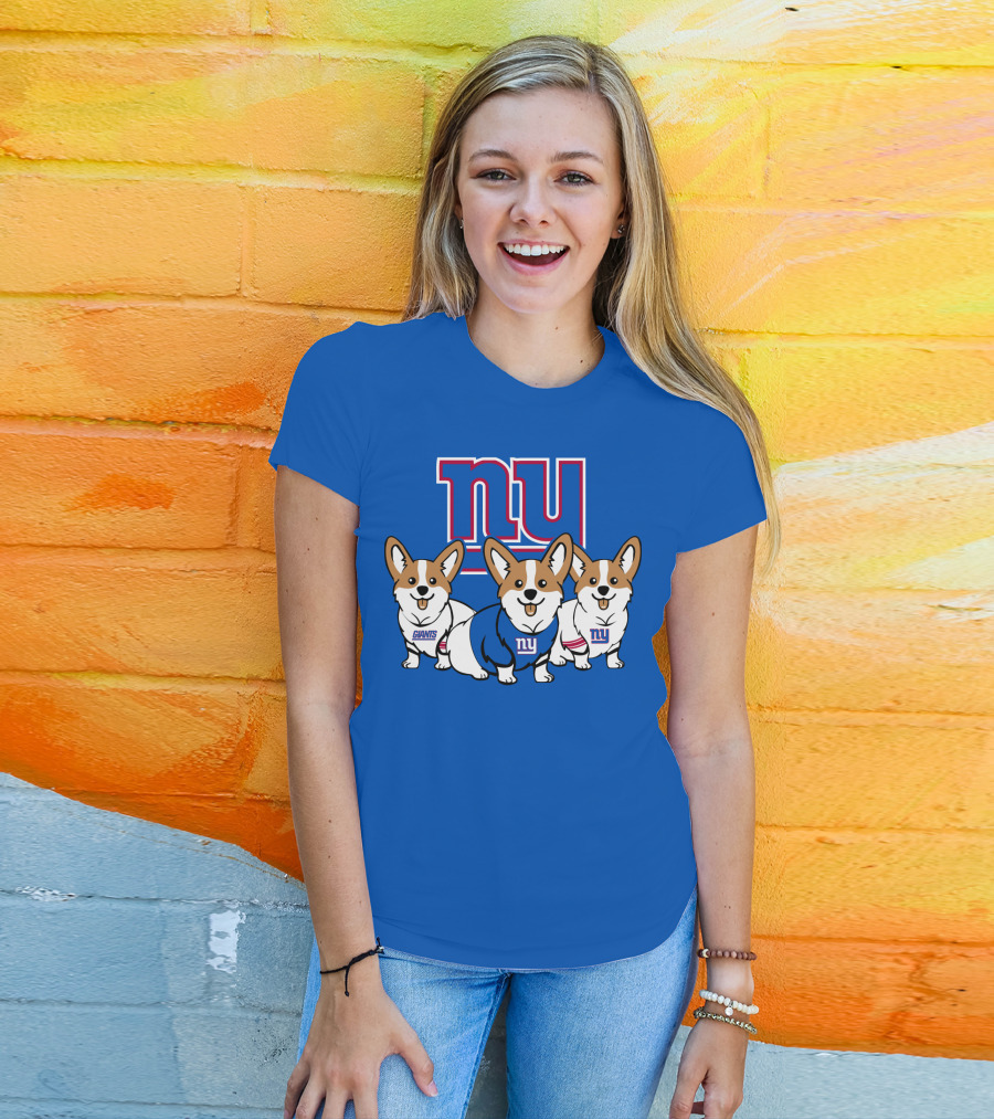 New York Giants Corgi T-Shirt