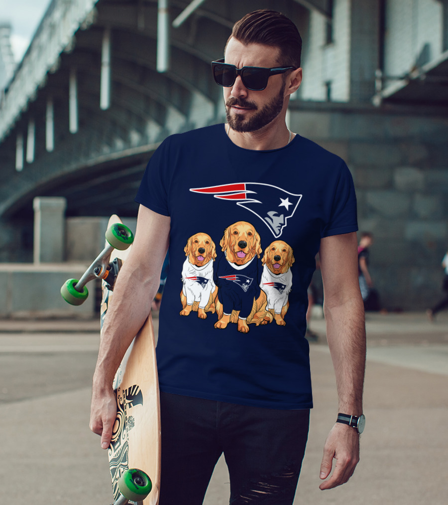 Patriots Logo Golden Retrievers T-Shirt