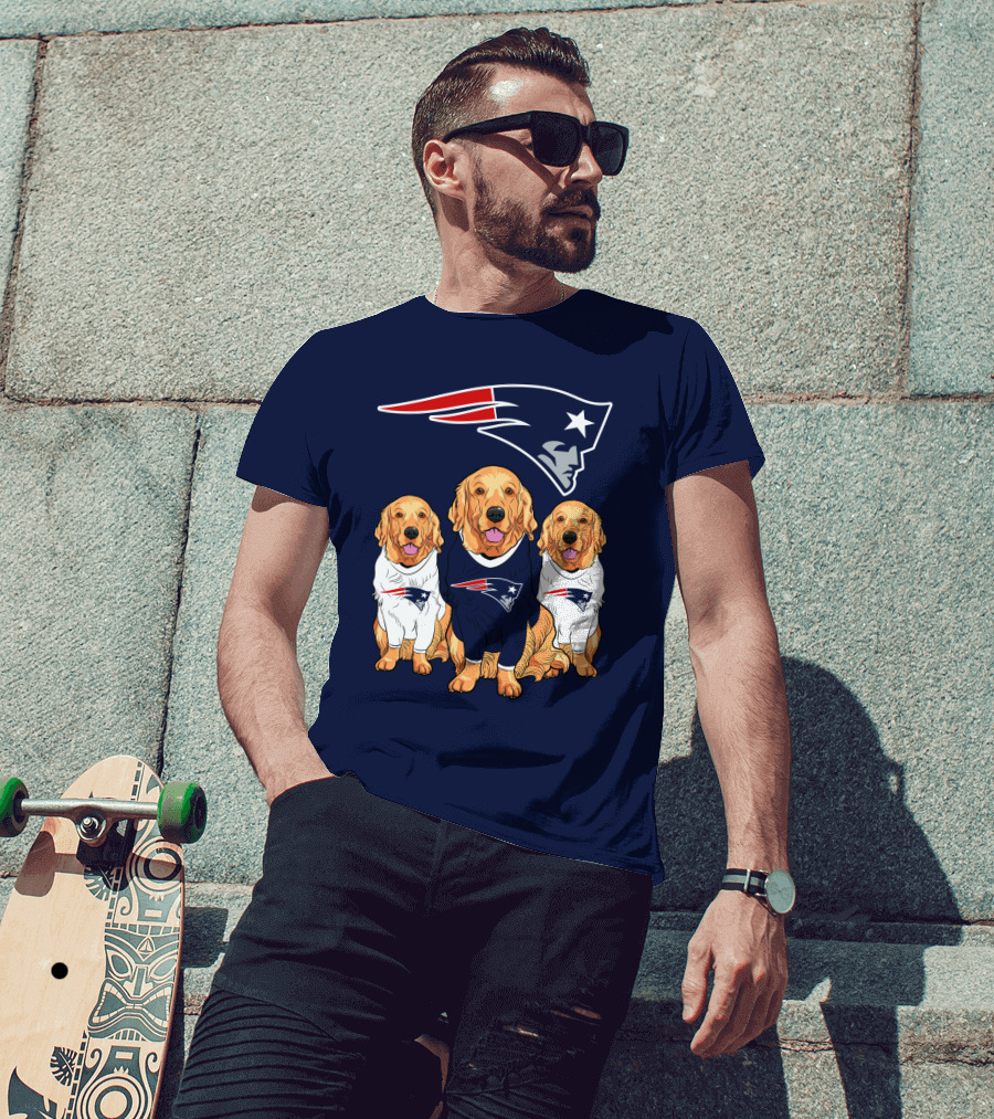 Patriots Logo Golden Retrievers T-Shirt