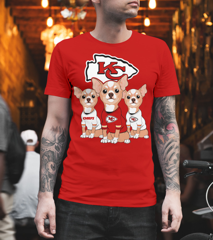 Kansas City Chiefs Chihuahuas T-Shirt