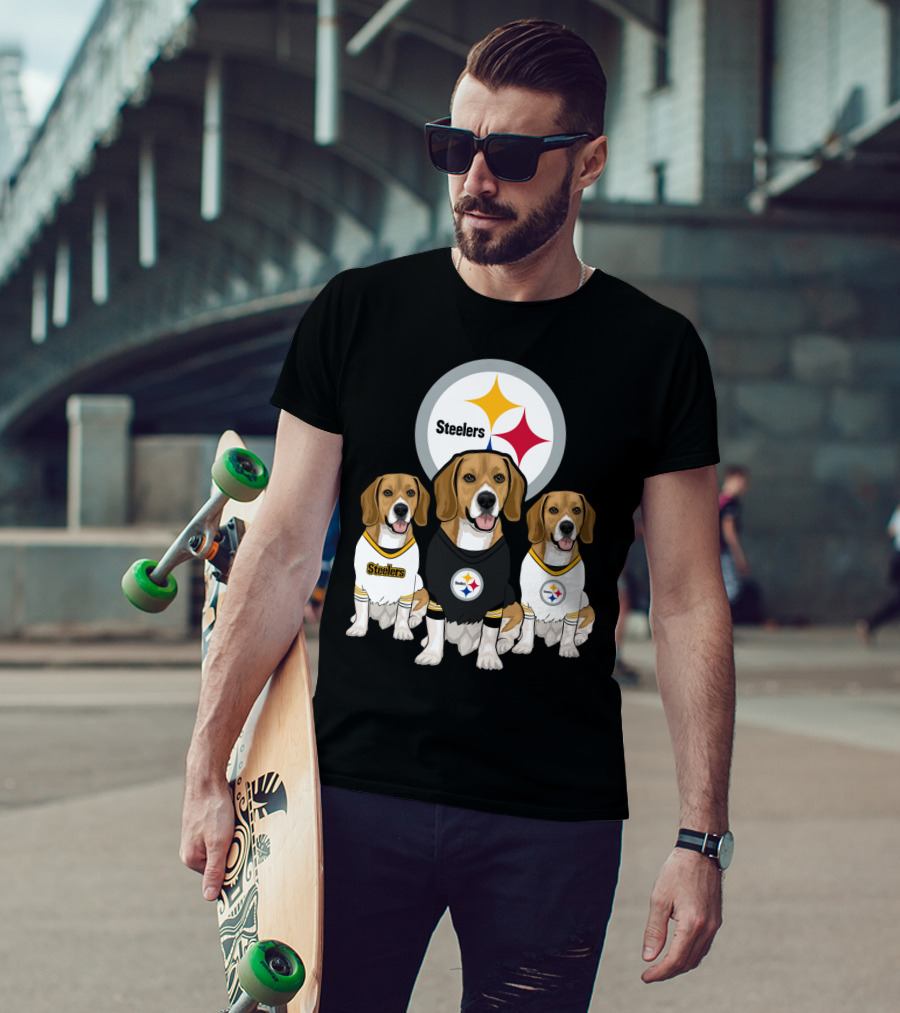 Steelers Beagle Trio T-Shirt