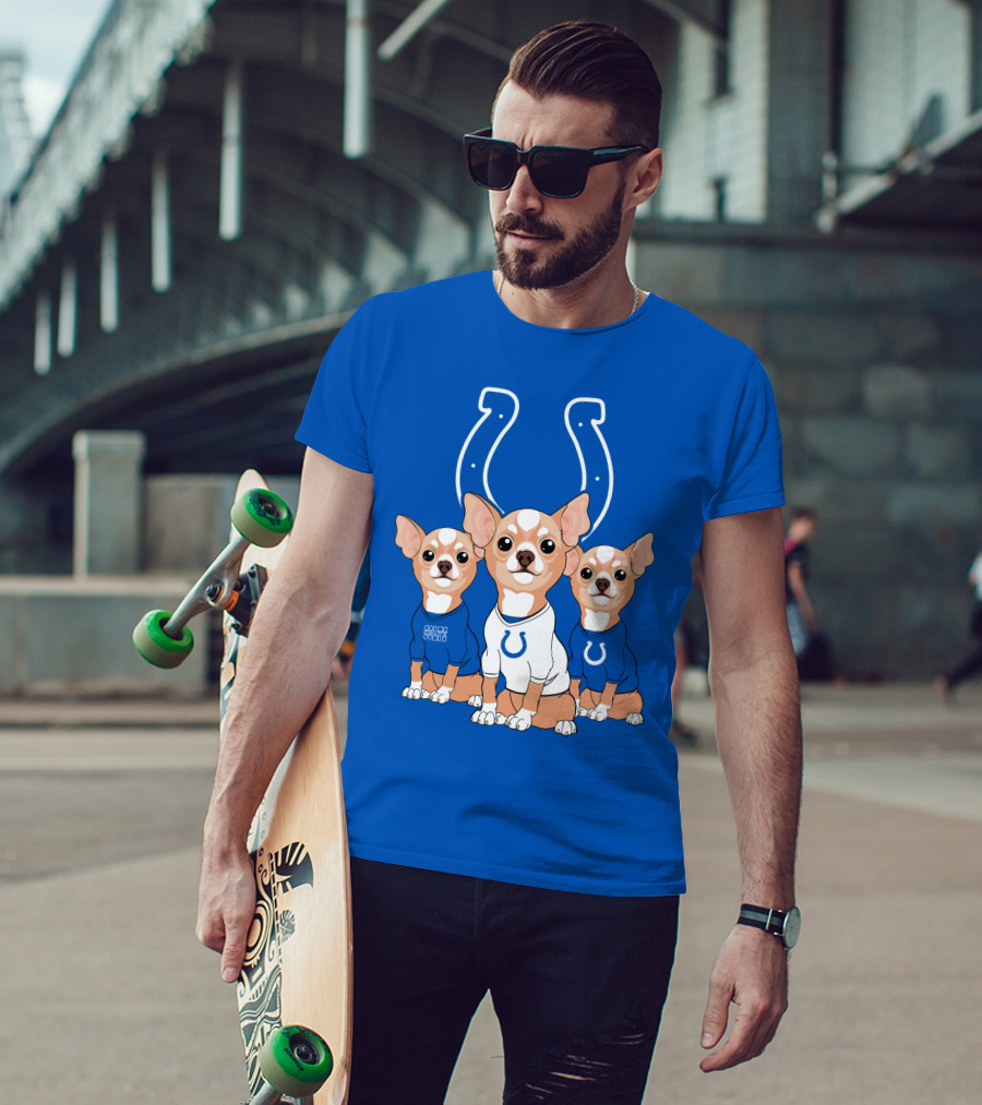 Indianapolis Colts Chihuahua Trio T-Shirt