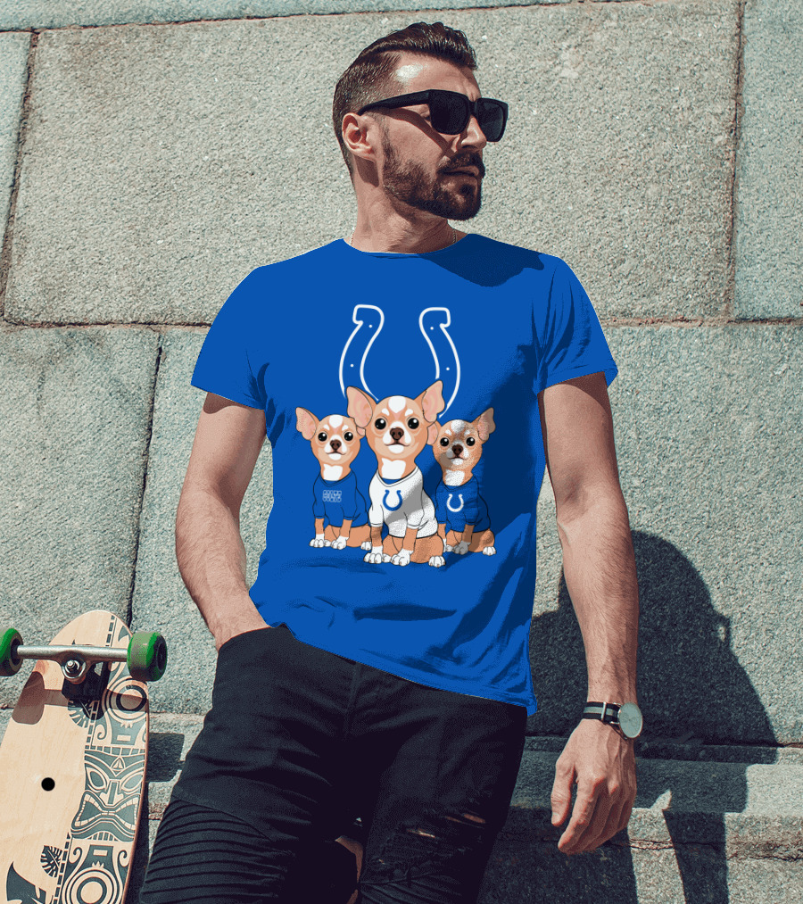Indianapolis Colts Chihuahua Trio T-Shirt