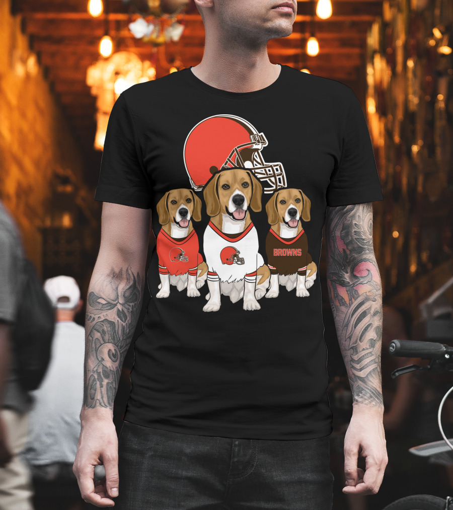 Cleveland Browns Beagles T-Shirt