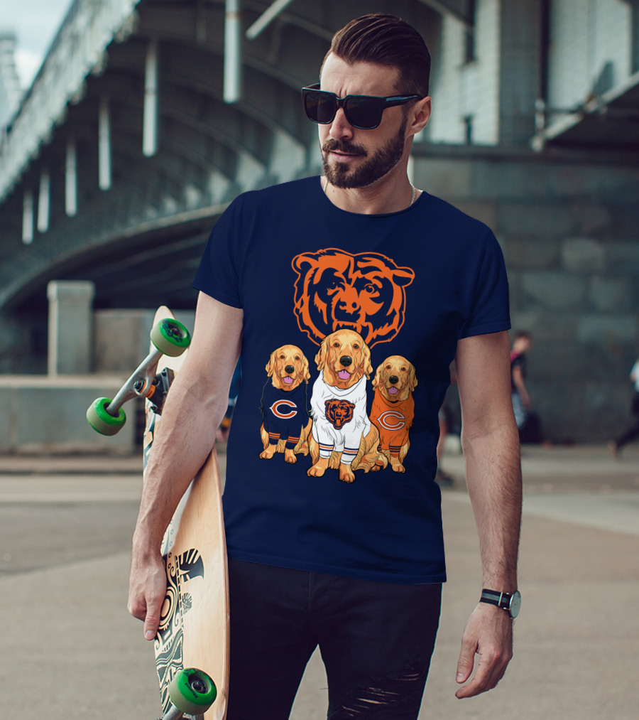 Chicago Bears Golden Retrievers T-Shirt