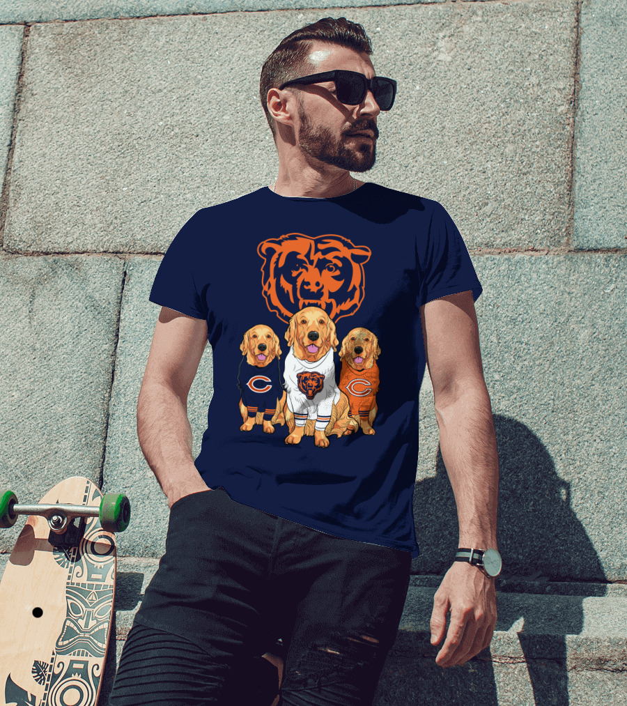 Chicago Bears Golden Retrievers T-Shirt