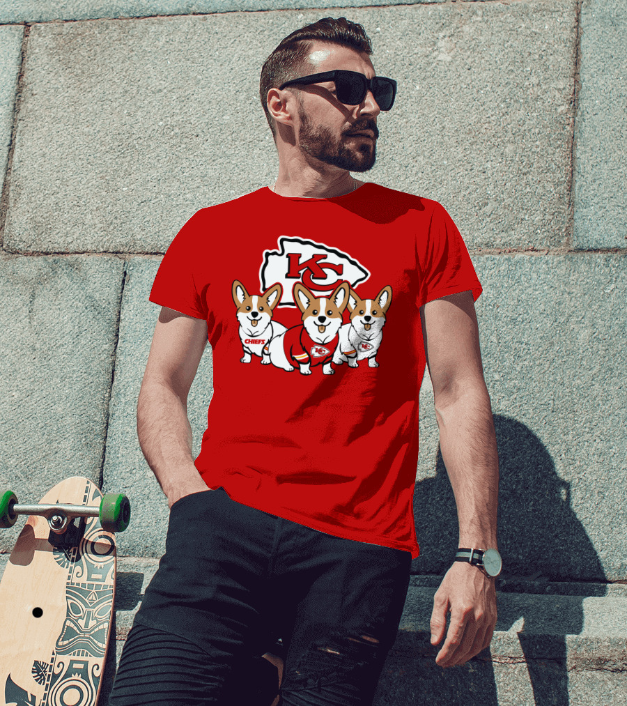 Kansas City Chiefs Corgi T-Shirt