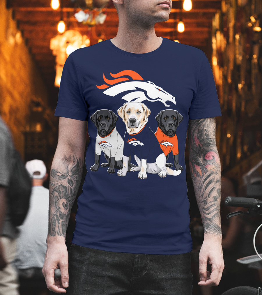 Denver Broncos Labrador Retriever T-Shirt