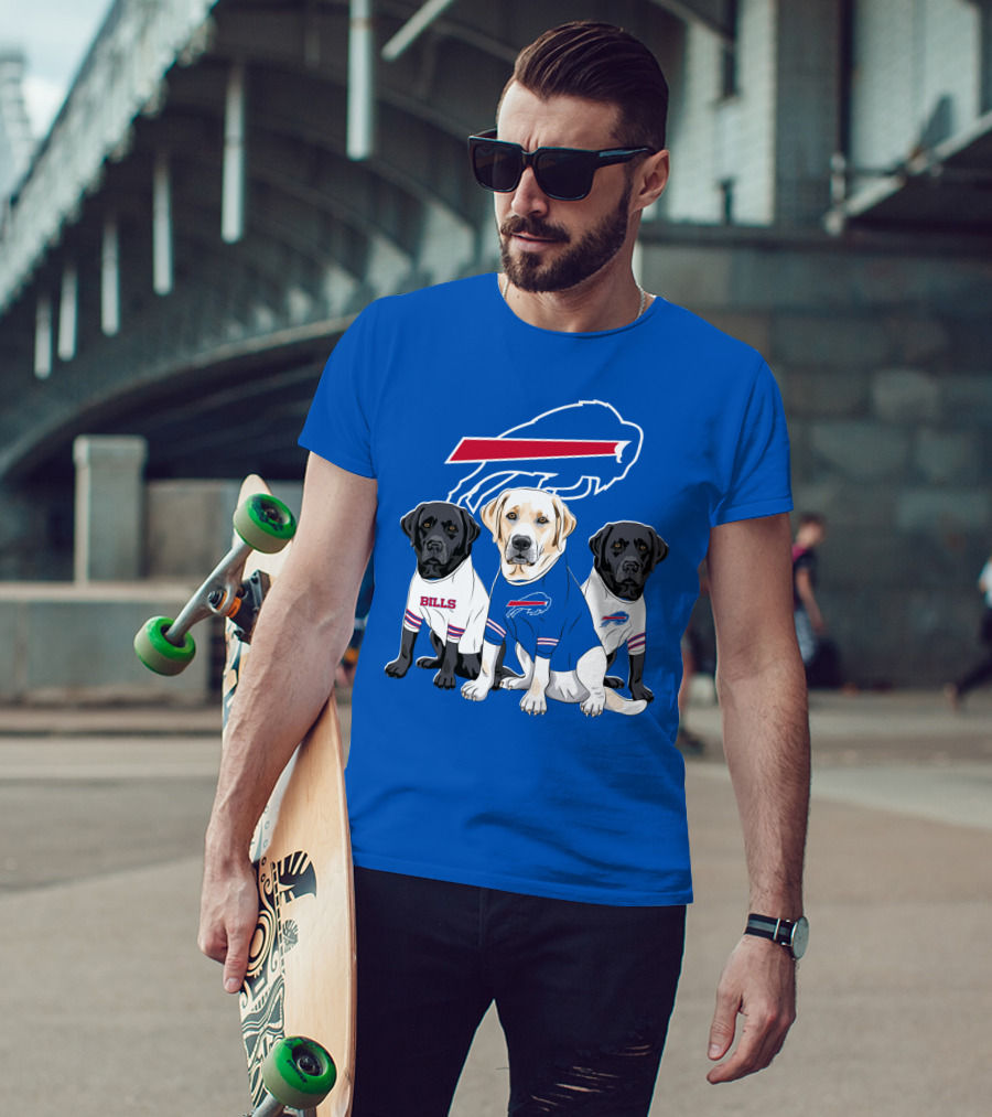 Buffalo Bills Labrador Retriever Trio T-Shirt