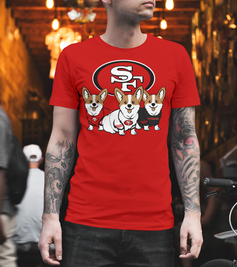San Francisco 49ers Corgi  T-Shirt