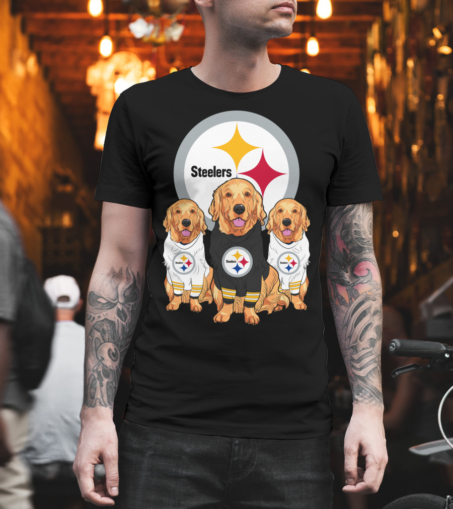 Steelers Golden Retrievers T-Shirt