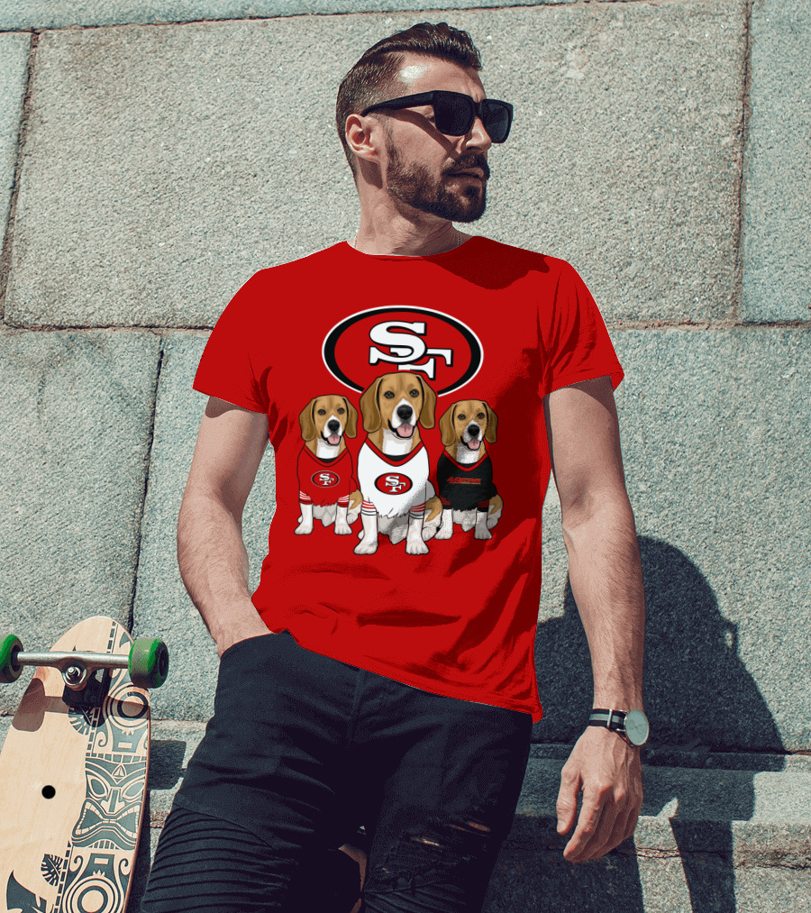 San Francisco 49ers Beagle Trio T-Shirt