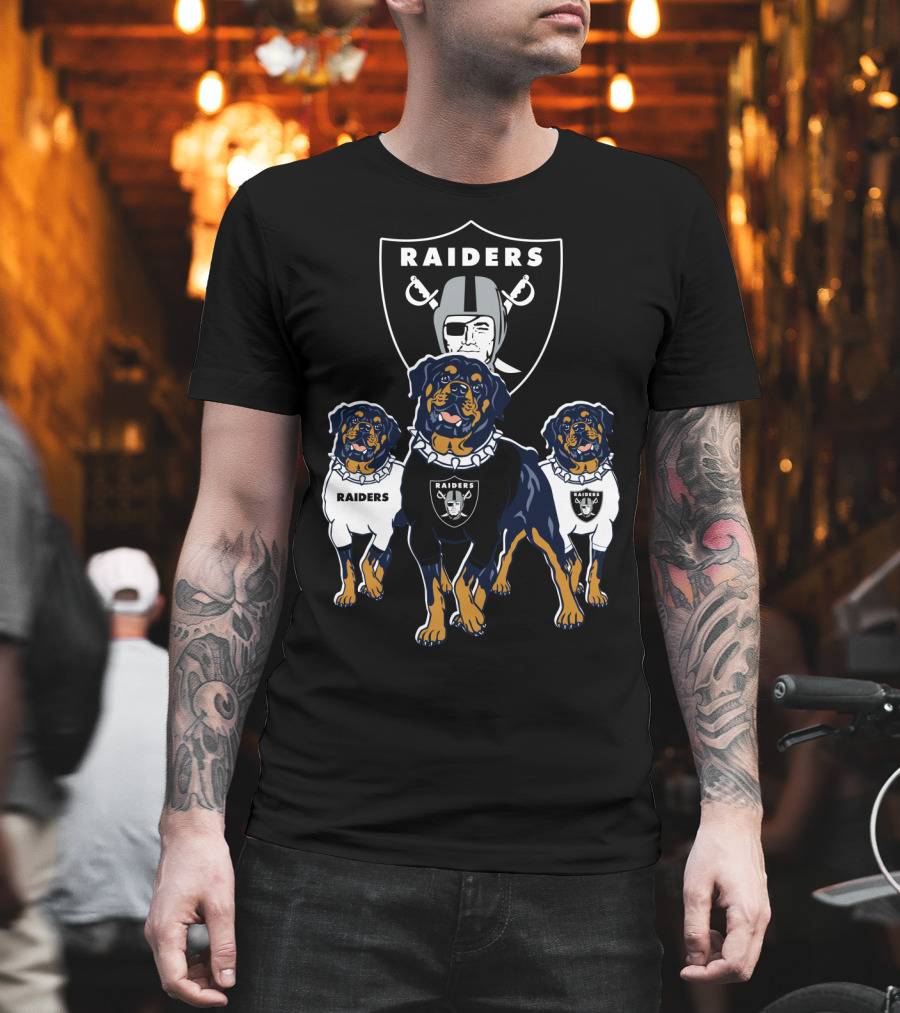 Las Vegas Raiders Rottweiler T-Shirt