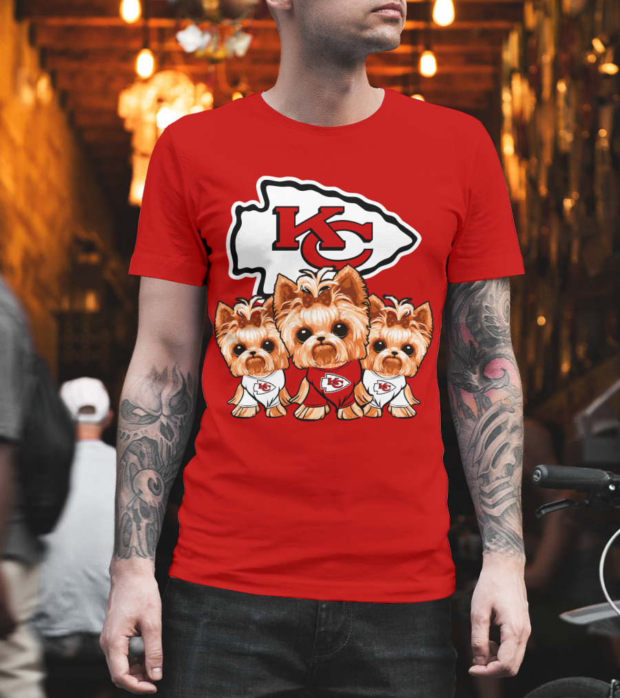 Kansas City Chiefs Yorkshire Terrier T-Shirt